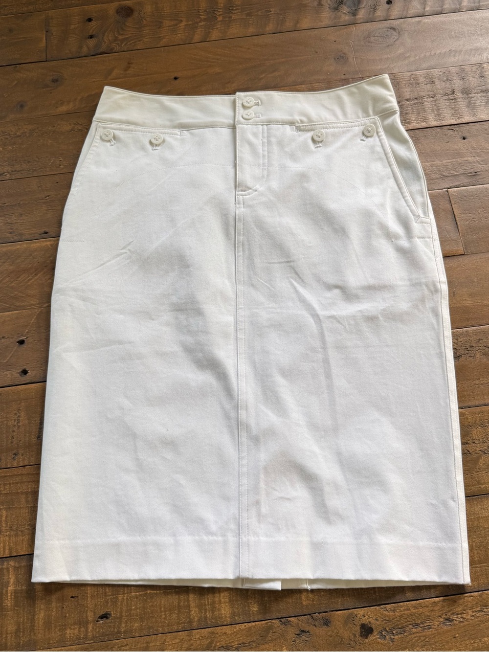 women’s ralph lauren Classic White Midi Pencil Skirt size 2
